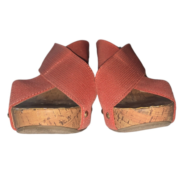 Women's Montego Bay Club TALLY Coral Wedges Size 8.5 - Picture 6 of 9